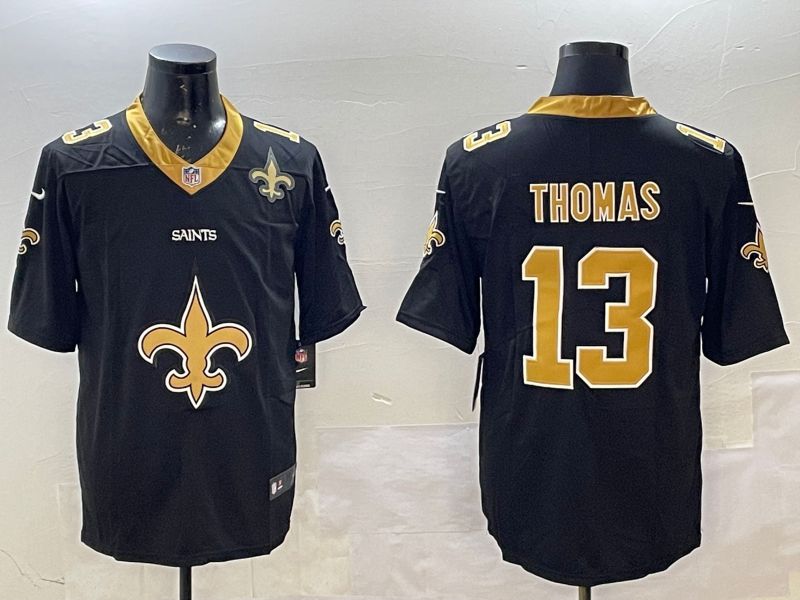 Men New Orleans Saints #13 Thomas Black Brigade standard 2025 Nike Limited NFL Jersey style 2